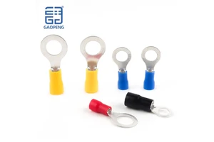 Gaopeng O Type Round Copper Nose RV Cable Connector Pre-Insulated Crimping Lug for Power Accessories Cold Crimp Technology