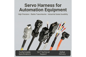 High Quality WSC-P06P05-E Fuji Servo Encoder Cable Wiring Harness for Automobiles with PVC Insulation Material