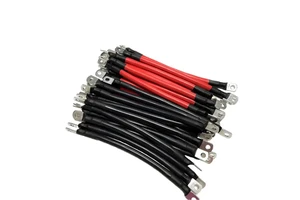 4 AWG Battery Cable 4AWG Tinned Copper Terminal Battery Inverter Cables Set for Car Solar Boat RV