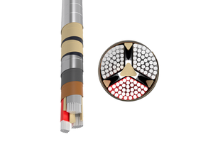 NAKB Aluminium Armoured Cable 3x70mm 6kV Medium Voltage Underground Electrical Cable For Industrial Networks