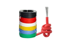 200degree Heat Resistant Silicone Cable Red Black Wire Car Battery Jump Automotive Wiring Wires Cables 10awg 8awg 6awg 4awg 2awg