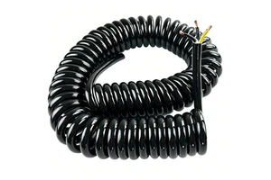 Customize Coiled Spring Cable Spiral Cable 3 Cores 4mm2 6mm2 10mm2 Electrical Extension Cable