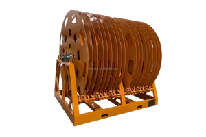 Meclube Yellow Cable Reel Large-Scale Customized Cast Iron 220V Factory Offer High Quality Hose Reel with 30-60m Lifting Height