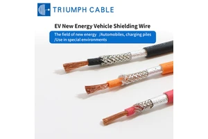 New Energy Battery Shield Cable Vehicle Electric Wire XLPE Silicone Rubber Pure Copper 1500V High Voltage EV Car Charging Cable