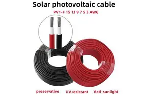 H1Z2Z2-K 1500V DC XLPE Single Core Solar Cable for for IP67 Rated 4mm 6mm UV Resistant for Tropical PV System