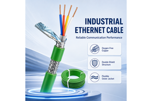 Industrial Grade Siemens Compatible 4 Core Ethernet Cable 6XV1840 2AH10 for Control System Installation.