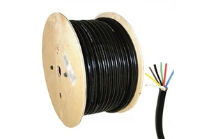 SAE 7 Way Trailer Wire Cable Heavy Duty 7 Conductor Cable Durable Trailer Wiring Extension for RV Trailer Truck Automotive