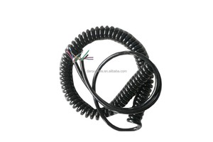 Copper-Conductor PE Insulated Marine Spiral Coil Retractable Robot Cable