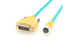 M12 to DB15 Cognex In-Sight I/O Cable Industrial PVC Insulation IP44 Rated Low Voltage