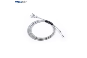 3mm 7*19 7*7 Door Modern Design Galvanized Steel Aircraft Cable Set For 7ft Garage Doors Durable End Sleeves Loops CN;ZHE