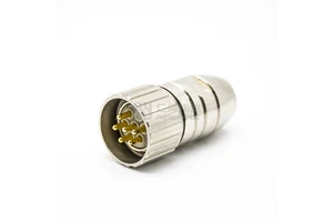 6 Pin M23 Male Circular Power Connector for Servo Motors
