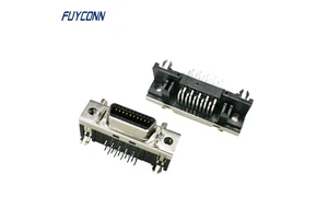 20pin SCSI R/A Female Servo Connector, Mini D Ribbon MDR Connector Right Angle PCB 20P Female SCSI Connector with 1.27mm Pitch