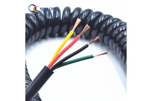 Electrical Spiral Cable Spring Wire Coiled 7 Core Trailer Wire