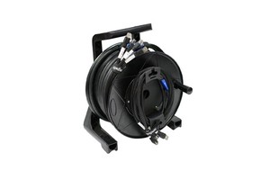 Customized Portable 4 Way FTP RJ45 Cat5e Ethernet Cable With Coil Rack Stage Video Audio Perform Network Control Cables 100m