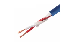 Oxygen Free Copper 16 Gauge 2x1.5mm2 4 Conductor Stage Wire Blue and White Audio Wire Studio Speaker Cable