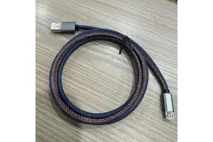 PINYI in Stock USB Cable USB-Micro Denim-textured Cable Braided Denim USB Cable for Phone Camera Speakers GPS Units