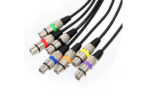 Various Colors XLR Audio Cable Male to Female Microphone Mixer DMX Speaker Cable with PVC Jacket Resolution 1080p