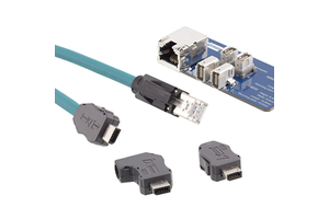 High Speed Industrial Ethernet Assembled RJ45 Male Connector CAT6A Network Cable Phosphor Bronze Gold Plated Plug
