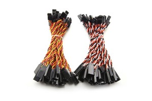 Anti-Interference Male Female Servo Extension Cable 30/60 Core 30CM Twisted Wire RC Airplane Parts Including Futaba JR Parts