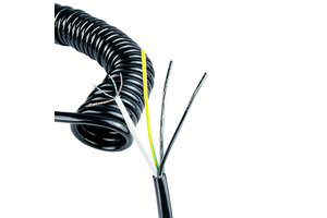 Customized PUR Jacket Multi-Core Spiral Cable Flexible Spiral Cord Coiled Cable Spiral Spring Cable 1-15m