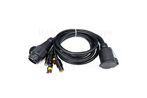 13 Pin Trailer Extension Cable 3m Waterproof PUR/PVC European Standard Connector for Caravan