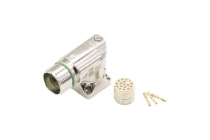 M23 Circular Connector 6 7 9 12 17 Pins Waterproof Angled Socket for Servo Motor