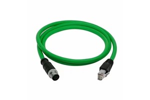 Custom M12 D Code RJ45 Industrial Ethernet Cable Profinet EtherCAT Ethernet/IP Double Ended 4 Pin D Coded Plug Socket 6A Copper