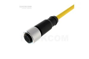 M12 A-Code 5Pin Female to Flying Leads IP67 VW-1 Industrial Camera I/O Power Cable