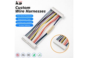 Custom JST XH2.5 12Pin Pitch 2.5mm Wire Cable Connector XH Plug Male Female Battery Charging Cable 26AWG Wire Harness