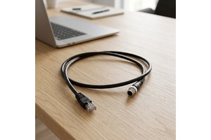 Industrial Liangxun RJ45 to M12 Ethernet Cable - IP40 Industrial-Grade for Factory Automation/Industrial Control Equipment