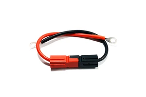 Solar Battery Connection Cable Set with Fuse & Ring Terminal - 6AWG 12V/24V DC Power Lead for Inverter Charger Off-Grid