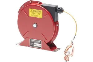 Spring Retractable Grounding Reel, Nylon Coated Cable Made From Industrial Grade Carbon Steel