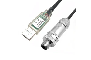 Industrial Robot Waterproof USB-A RS485 Serial Cable Dedicated Connector M12 Male Female Copper PVC Durable Metal Connector