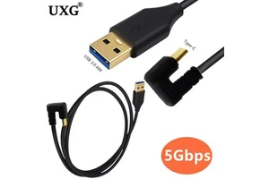 USB C To USB3.0 Camera Cable USB Type C Cable 3A Fast Charging Date Cable 180 Degree U Shape USB Type C Short Cable 0.2m 1m 1.8m