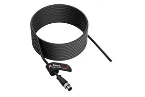Alvin's Cables M12 A-Code 8 Pin Male Open End Power I/O Cable Cat6a High-Flex Shielded IP67 PVC Jacket Industrial Automation
