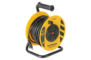 EU UK Universal Copper Cable Reel Extension Cord with 4 Sockets BS Male IEC Female 3250W 13A Available 20M 30M 50M Versions