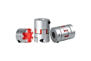 High Quality D20L25/D30L35 Aluminium Servo Motor Coupling High-Torque Claw Star Connector Elastic Coupling Screw Plum Blossom