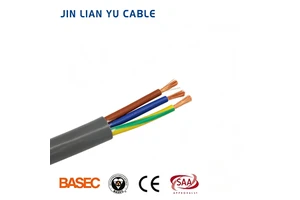 Waterproof RVV Model IE4 Insulated Rubber Sheathed Stranded Coil Cable Copper 24 AWG 450V/750V For Submersible Motors Deep Wells