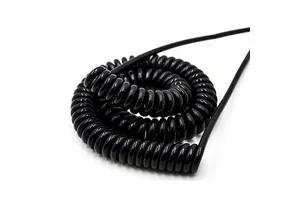 Microphone Cable Flexible 6mm 4 Core Spring Wire Electric Wire 12 Copper Spiral Coiled Cable Power Wire Cable