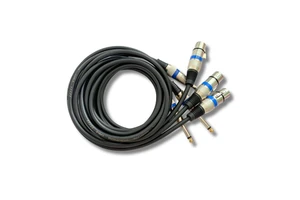 Pro 6.35mm 1/4 Inch to XLR Female Gold Plated Audio Cable for Music Production Home Studio DJ Sets