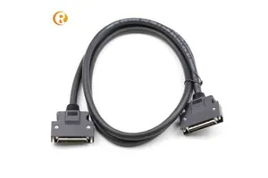 SCSI 50P Receptacles 2M 10350 Solder Type SCSI Cable Servo Connector Black Cable