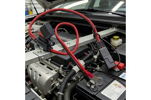 SAE Motorcycle Battery Charging Cable Harness 14AWG Copper PVC Insulation O-Ring Terminal 600MM 12V Car Power Station Marine Use