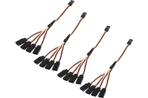 JR Y Connector Servo Extension Cable 3 Pin JR Plug Splitters 1 Male 4 Female High Quality PVC Copper Electronic RC Models