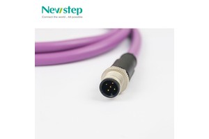 Premier Cable PCM-0442 M12 Copper 5 Male D-Sub RS232 DB9 Bus Extension Cable IP67 Industrial Automation NMEA 2000 CANopen 6A
