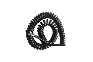 Industrial Solid PE Insulated Copper Spring Wire Spiral Cable RVUT Model Rousheng Brand CNC 5-26m 14-26 Cores 220V/380V
