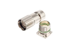 M23 signal straight male metal plug servo metor encoder crimp M23 connector
