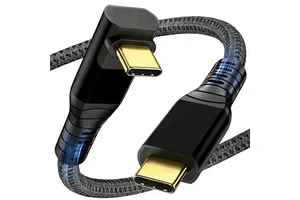Type C 3.2 Cable 1.5m 240W Fast Charging 90 Degree 4K 20Gbps Data Transfer for Camera Computer Car