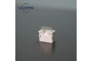 WX110D Rectangle Connector 16P 90 12V DC 2.5A Copper Alloy Male Adapter with SPS/PBT Housing for Servo Motor