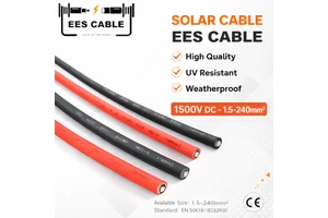 EN50618 H1Z2Z2-K DC Solar Cable 10mm 16mm 25mm Tinned Copper Photovoltaic PV Wire 1500V for Solar Power System