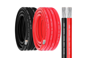 20FT Red Black Tinned Copper Electrical Cable 6 Gauge Marine Grade Wire for Boat Solar Panel Automotive Camper Trailer 6 AWG